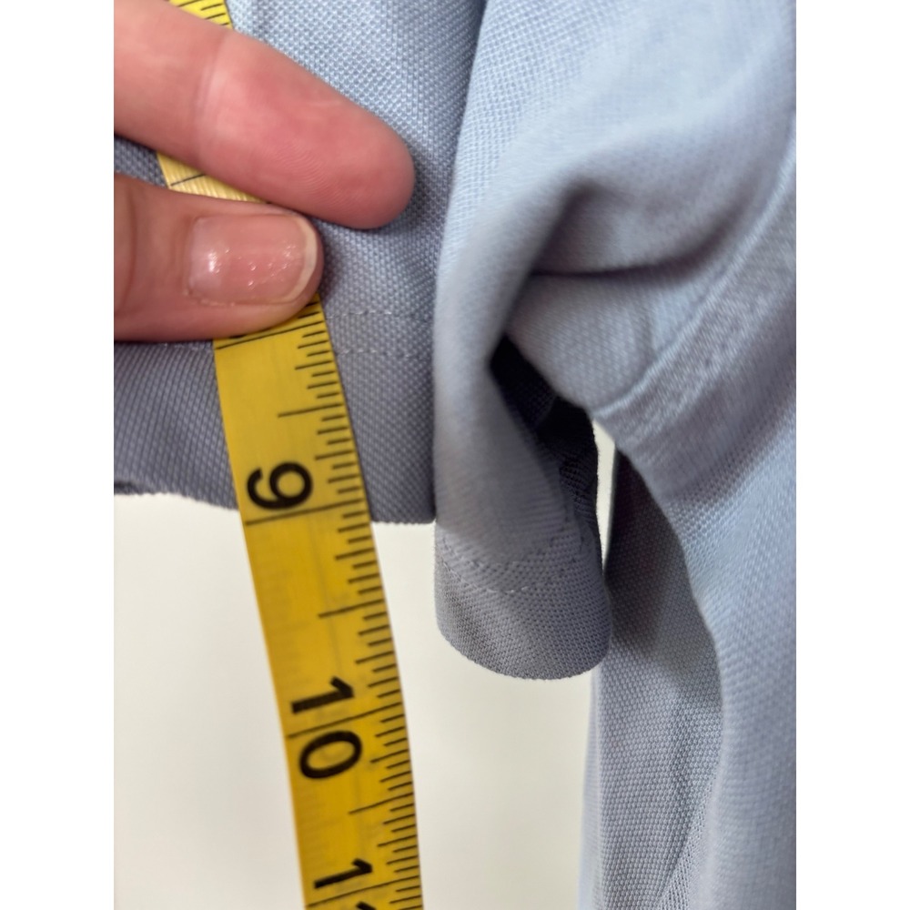 Private White V.C. Mens Light Blue Pique Cotton Polo Shirt Made in England Sz 4 - Picture 11 of 11